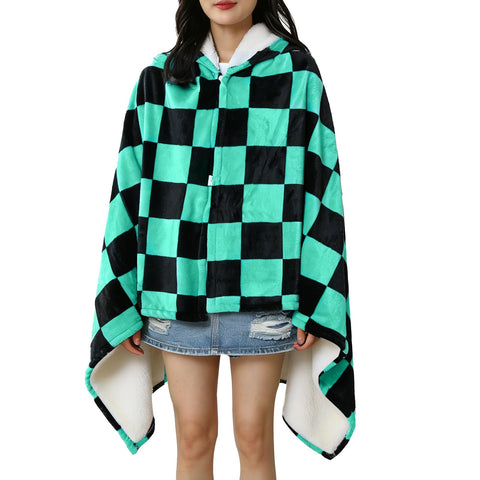 Juejuezi cosplay-inspired shawl wrap keeps you warm and entertained.