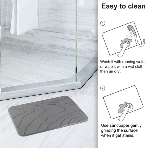 JUERLEN 2-pack packaging image shows durable bath mats.
