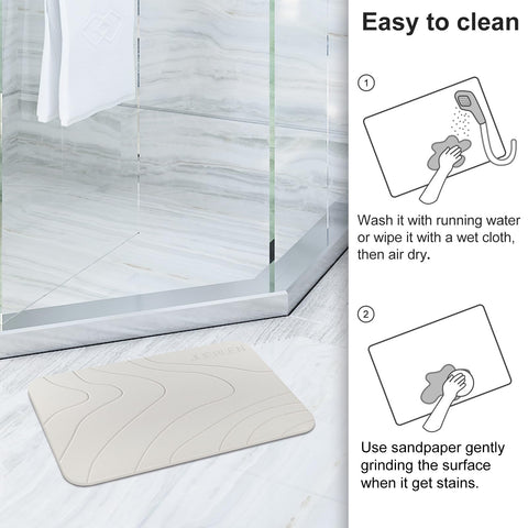 JUERLEN anti-slip rubber underlay prevents slipping on wet floors