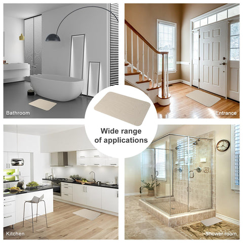 JUERLEN two-mat packaging display suitable for dual bathrooms.