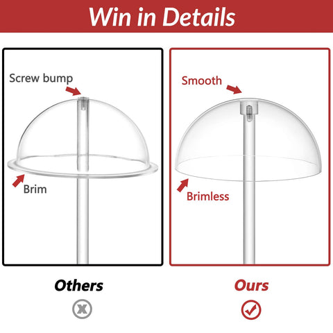 JUESHA retail display stand highlights hat shapes and decorations for shoppers