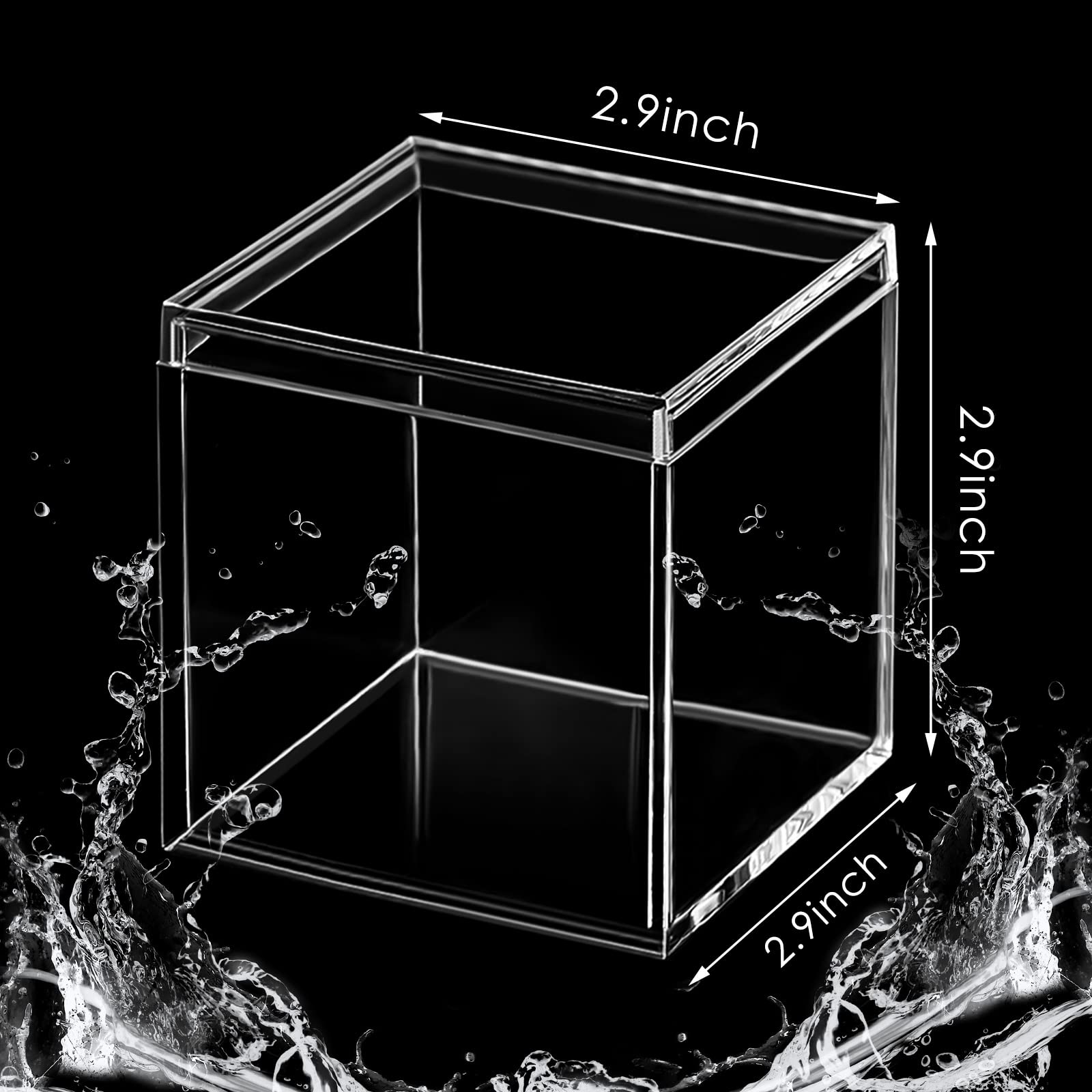 Juexica small storage box for cosmetics and jewelry display