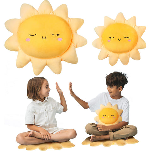 Juexica sun pillow close-up shows plush texture and softness.