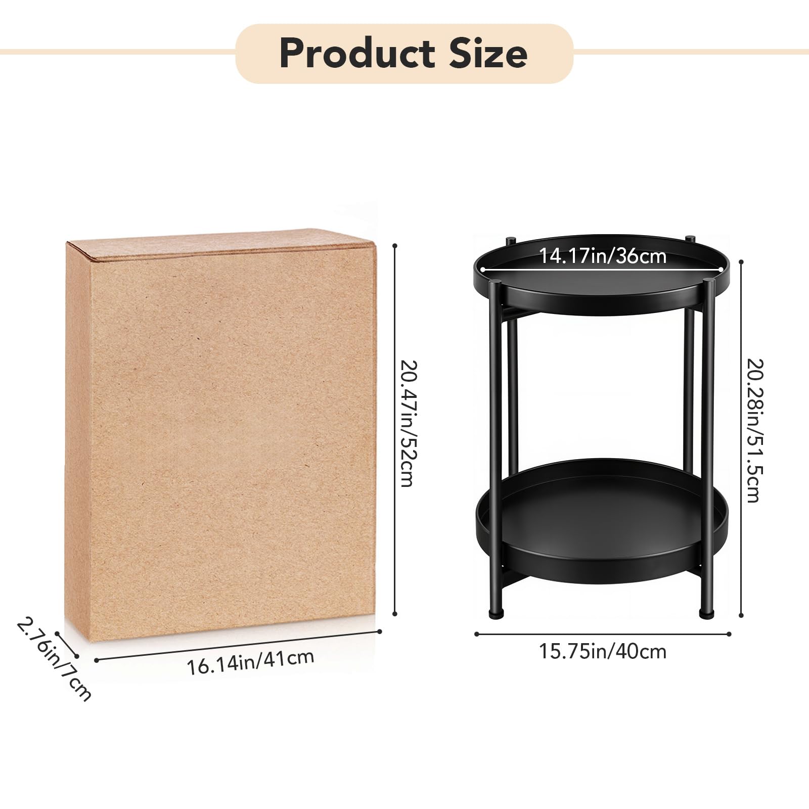 JuheBoxia anti-fingerprint finish two-tier table ideal for high-traffic areas