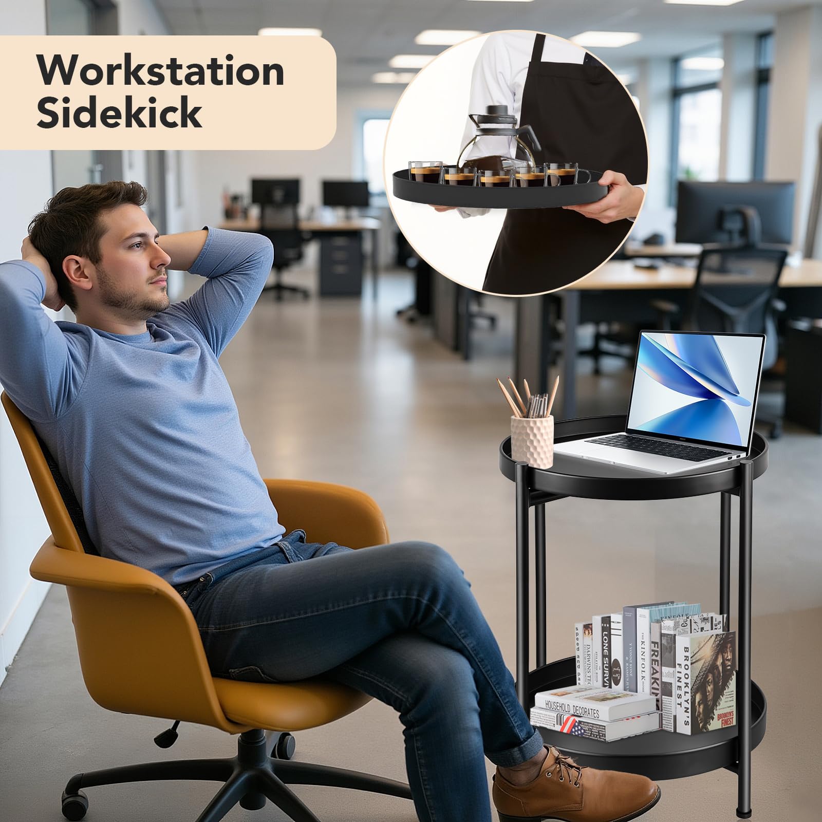 JuheBoxia durable metal construction supports daily use in any room