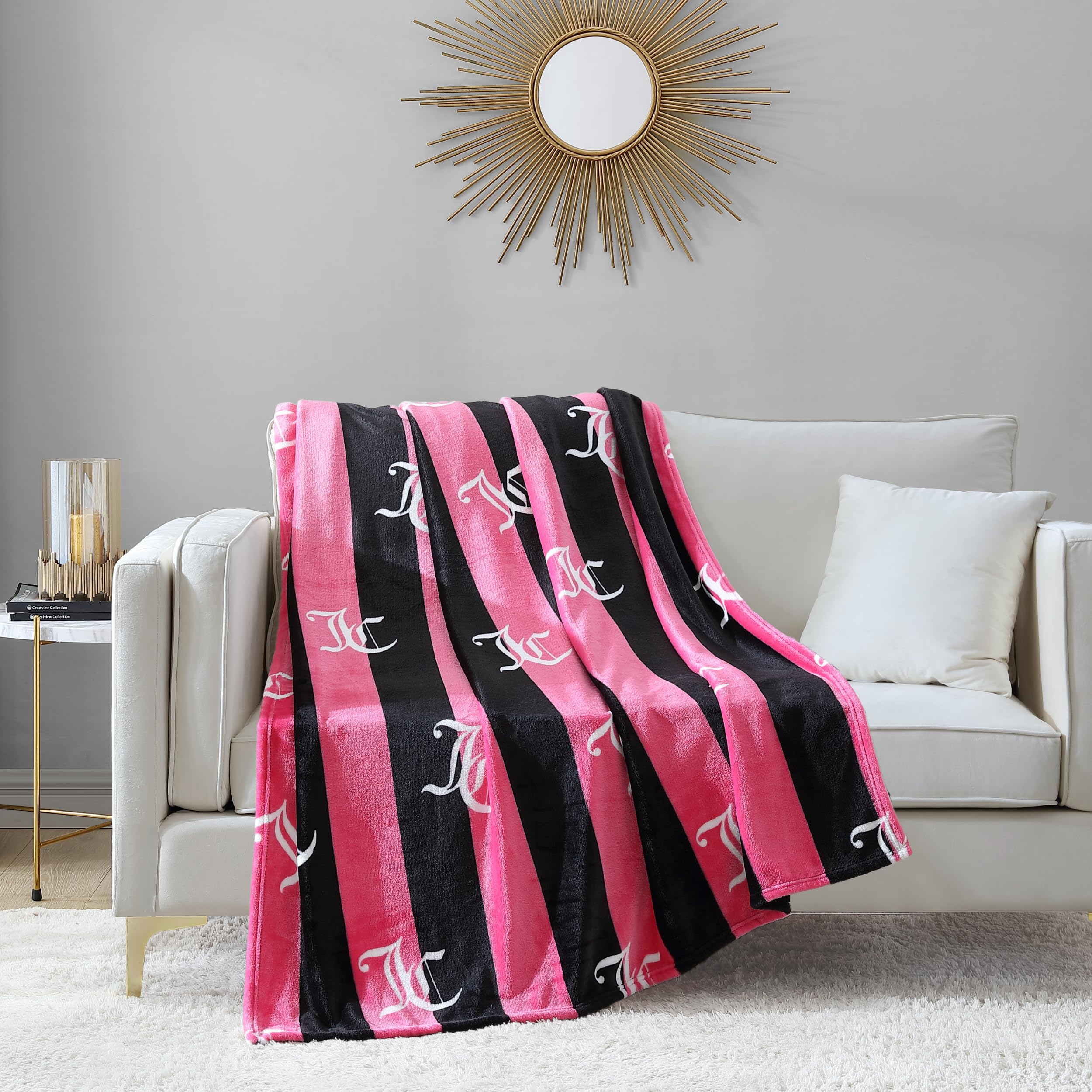 Large 50x70 throw adds luxe decor to a bed