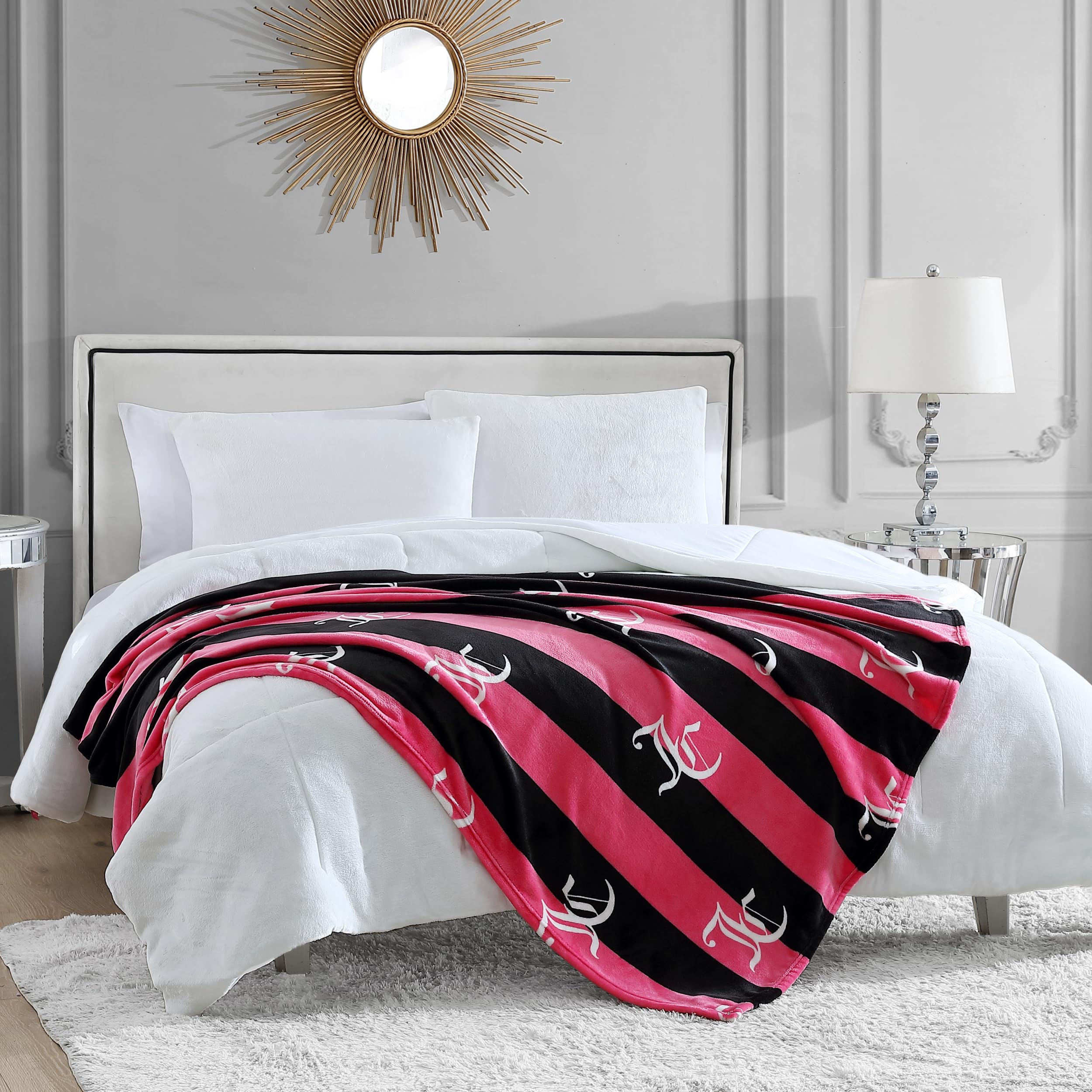 Throw draped over a sofa for cozy lounging