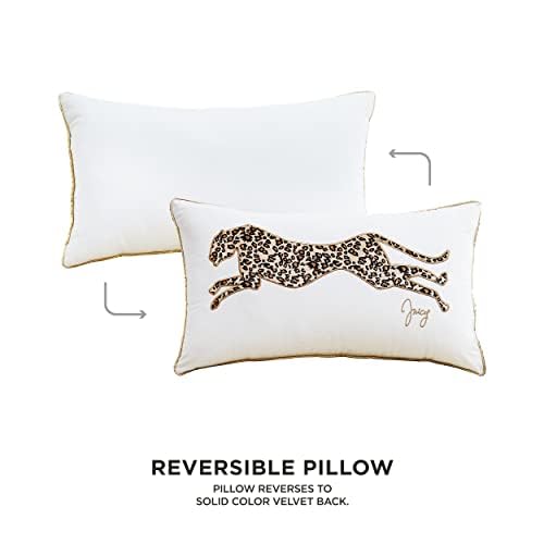 Juicy Couture pillow bottom zipper enables easy cover updates