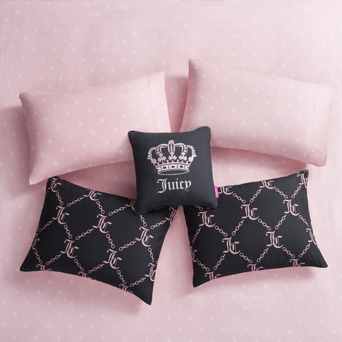 Juicy Couture pillowcases 21x30 enhance the set with soft, secure fit.
