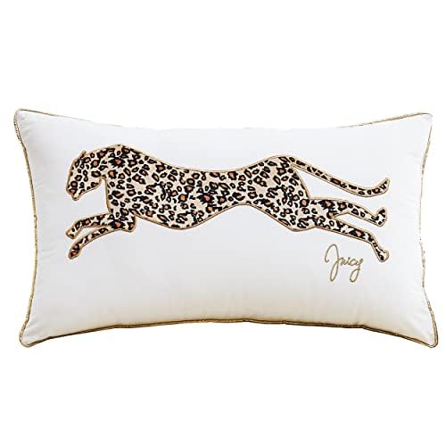 Juicy Couture velvet pillow with plush insert for luxurious comfort