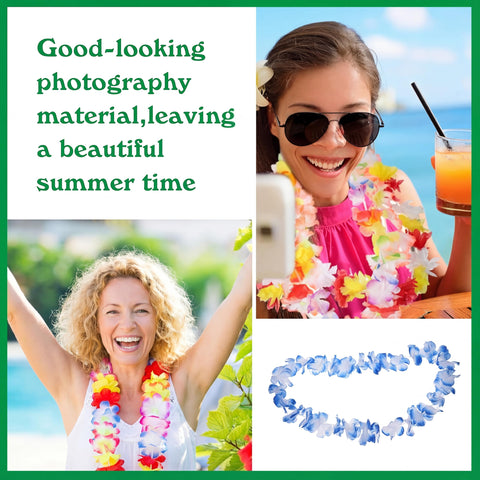 Juinte Hawaiian leis 100cm – versatile tropical accessory for guests at large events.