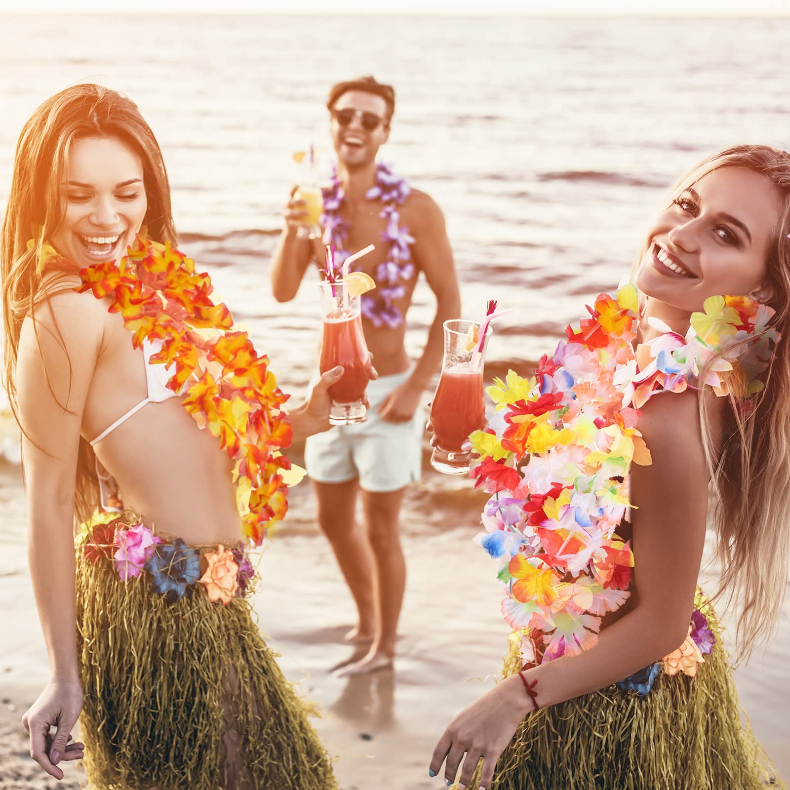 Juinte party favors – leis for weddings and birthdays create cheerful ambiance.