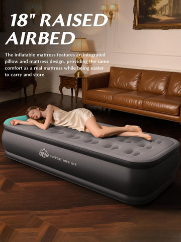 JUITOY Twin Air Mattress is lightweight and packable for travel.