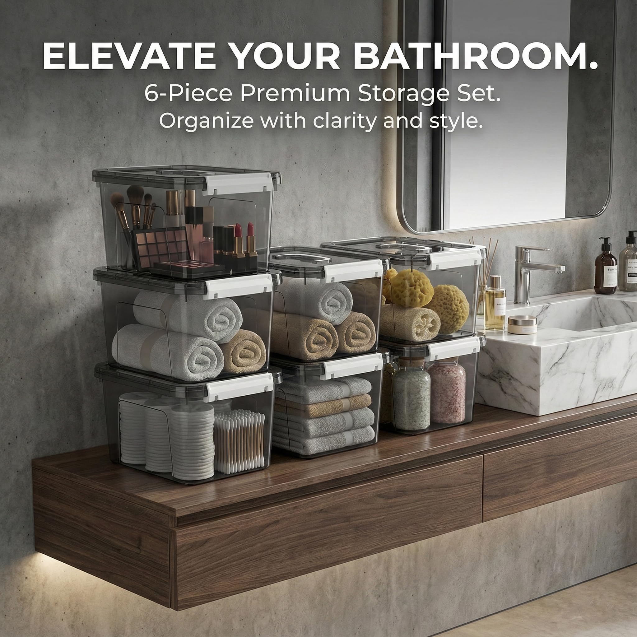 JUJIAJIA BPA-free polypropylene bin preserves contents safely.