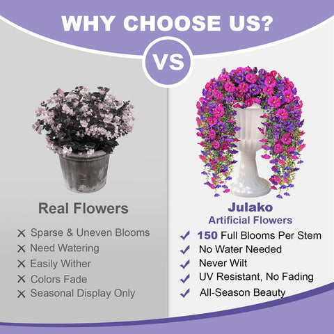 Julako hanging vines easily wrap around railings for effortless decor.