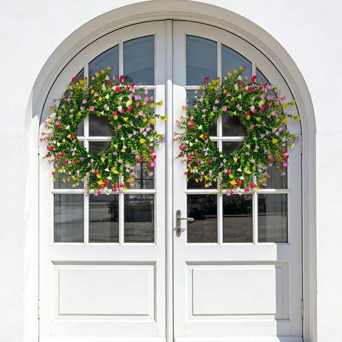 Julako front-door wreath suitable for indoor spaces or a covered porch