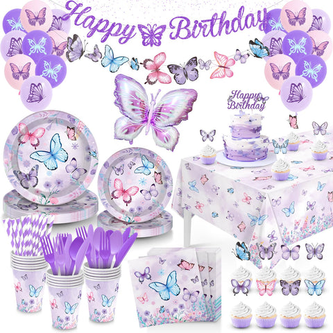 JulyShy butterfly banner glitter adds a festive focal point for your party backdrop