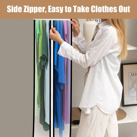 JUMBO FILTER closet organization bag helps tidy apartment wardrobes.