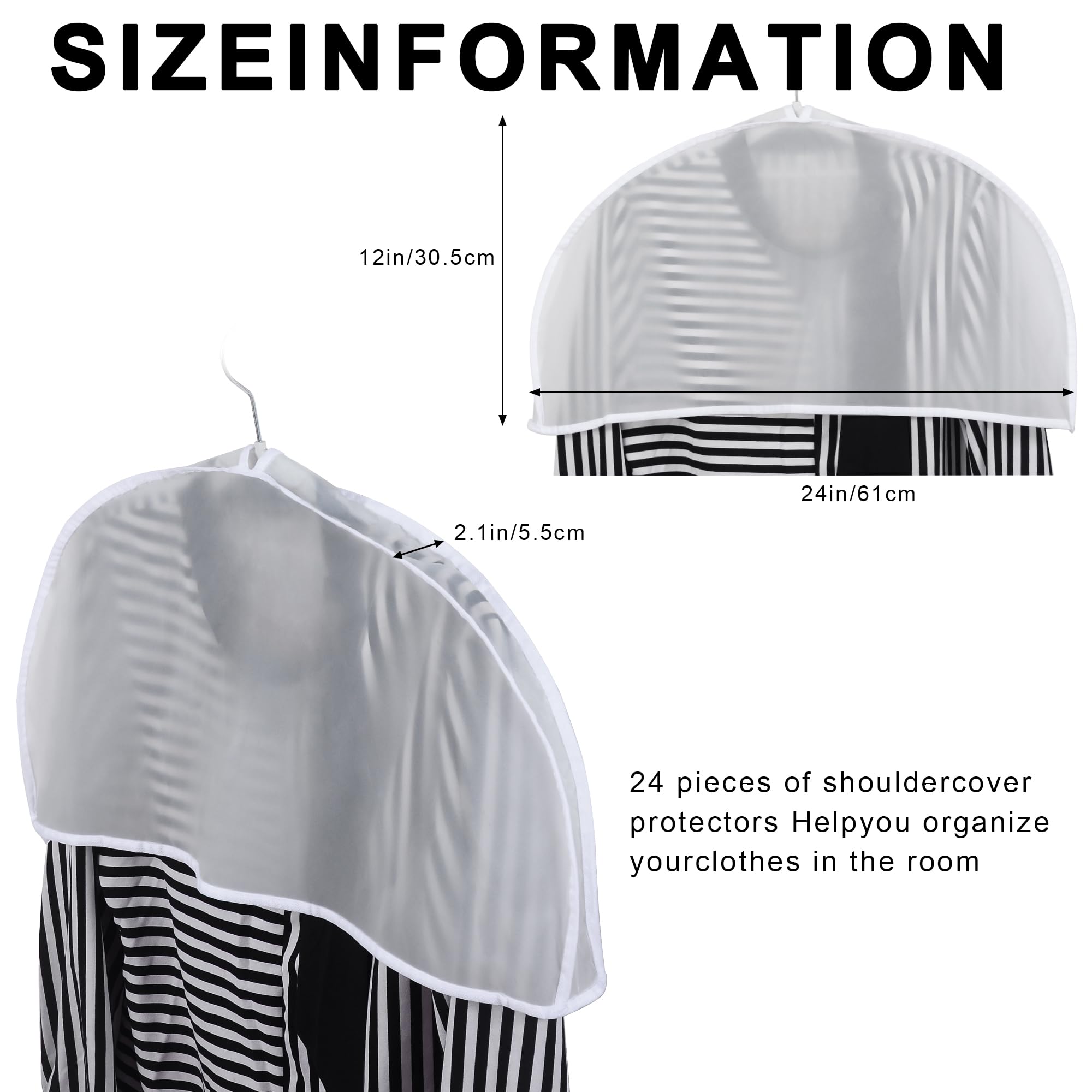 JUNJIAHAOZHU dust shield plastic covers for hanging clothes keep garments clean.
