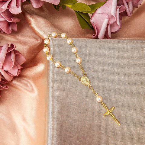 Junkin acrylic rosary beads, 4.5-inch length, lightweight decorative piece