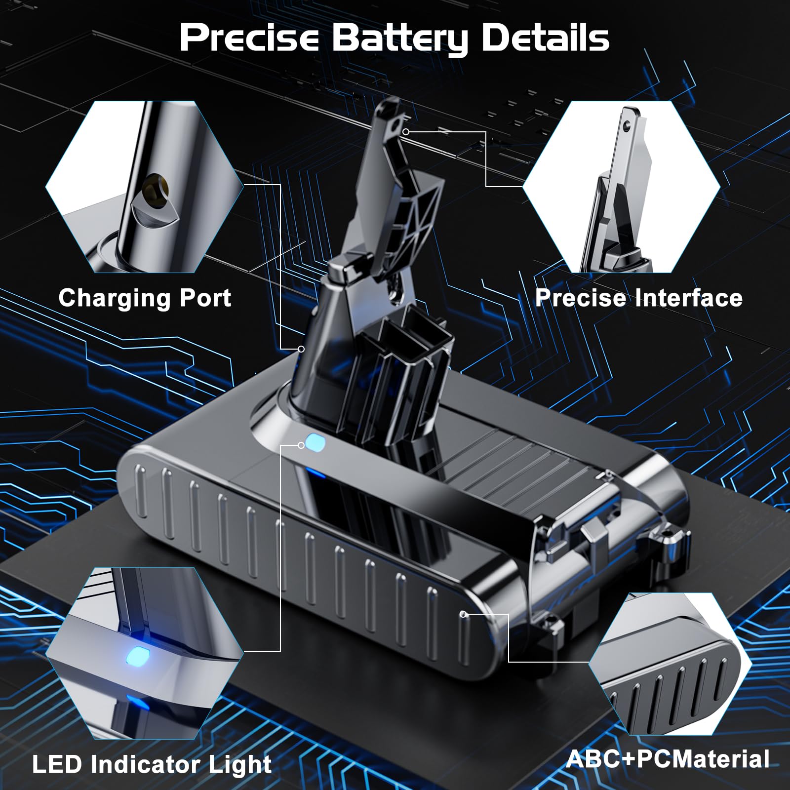 JUNWOOD V7 battery features fast charging for quicker readiness
