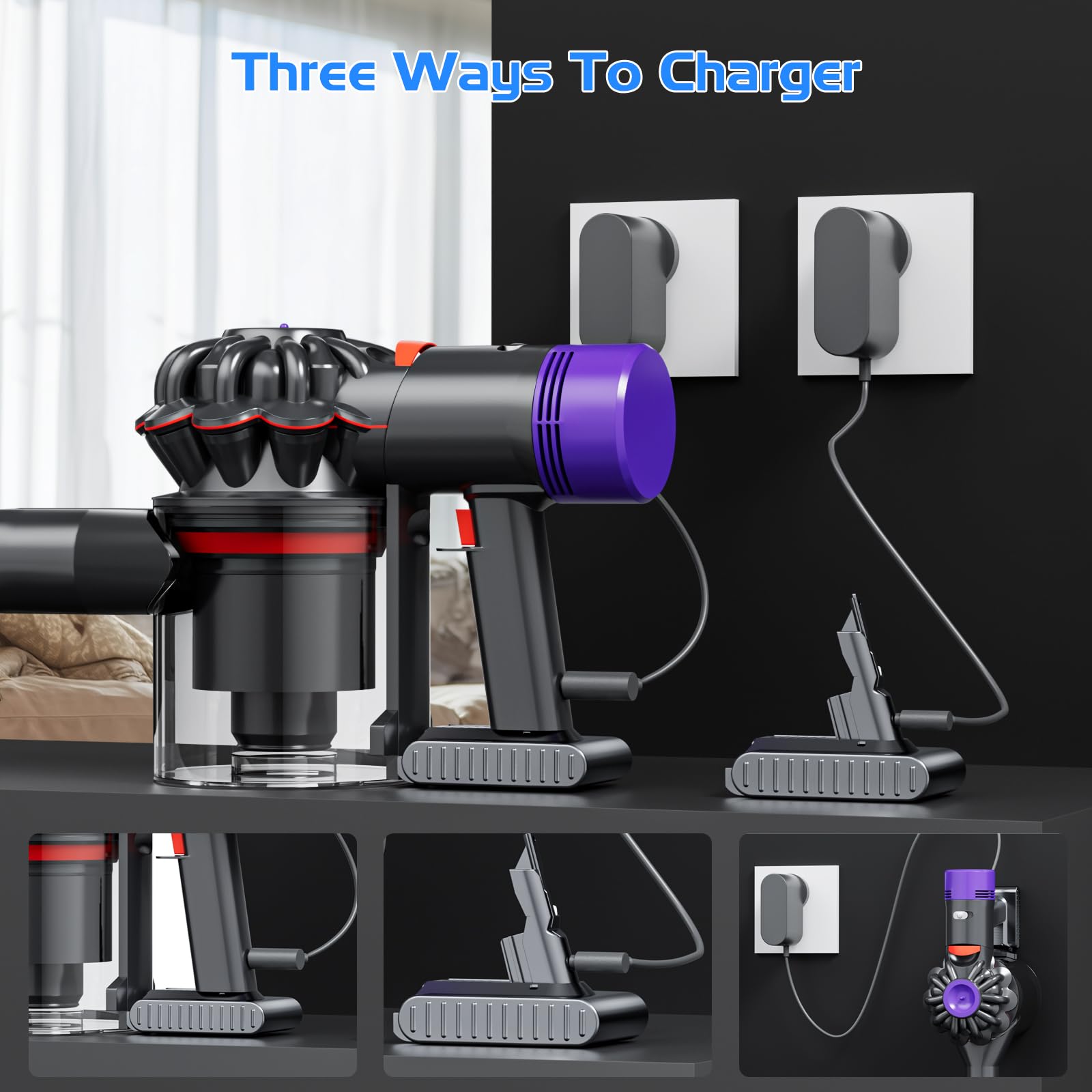 JUNWOOD Dyson V7 battery designed for longer run-time and reliable power