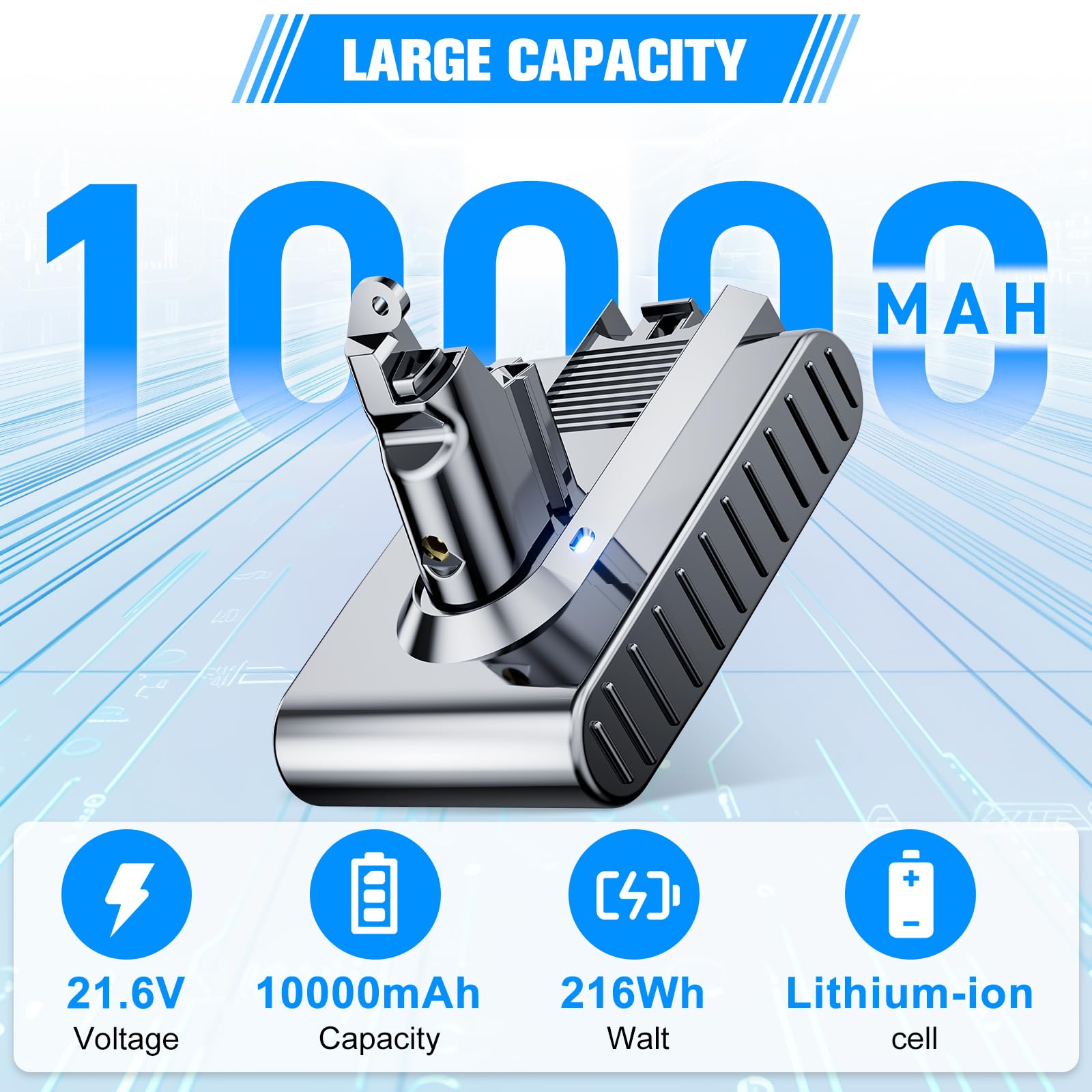 JUNWOOD V6 battery installation is simple for quick replacement.