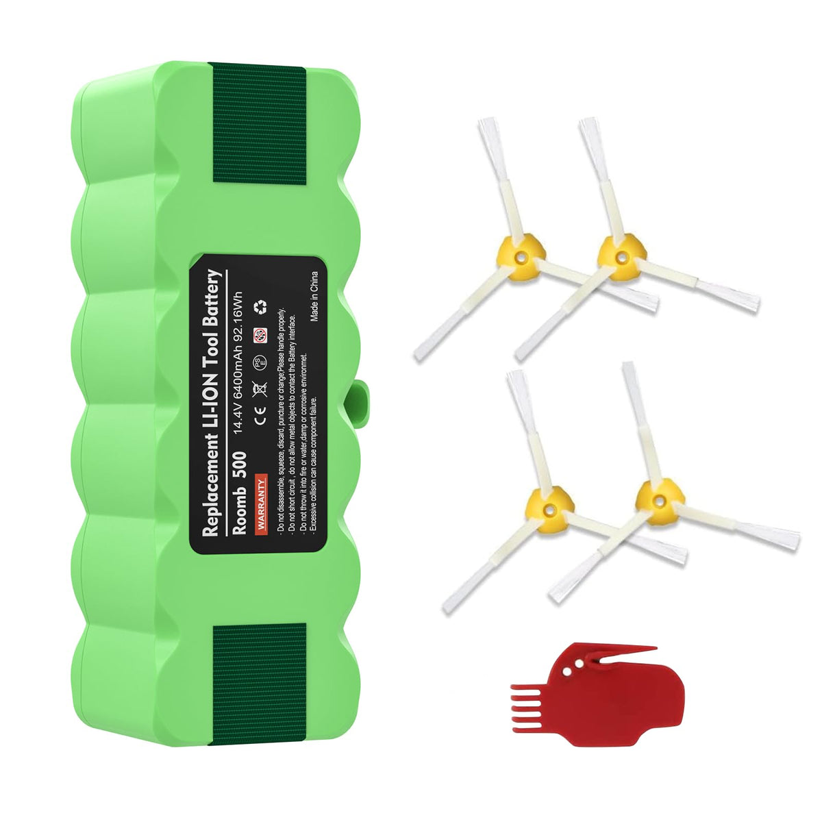 JUNWOOD upgrade 64Ah Roomba R3 battery for longer run times across Roomba models.