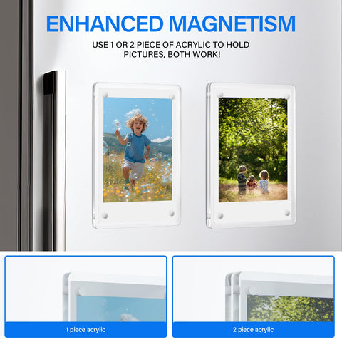 JUOIFIP display setup fits standard Instax photos for quick swapping