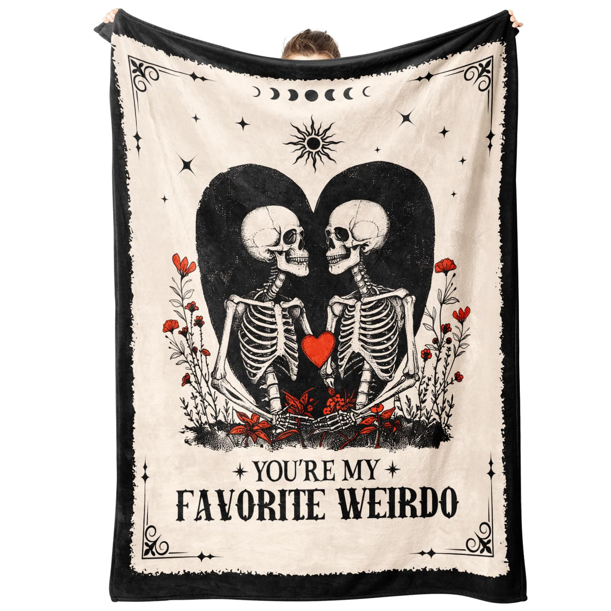 Juratar blanket for two people snuggling on the sofa.