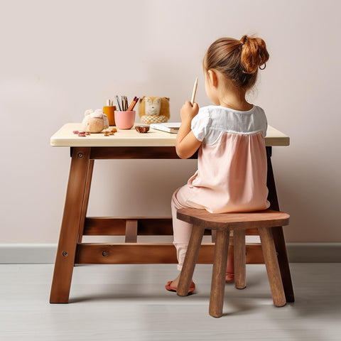 Jurath stool helps kids reach high shelves safely