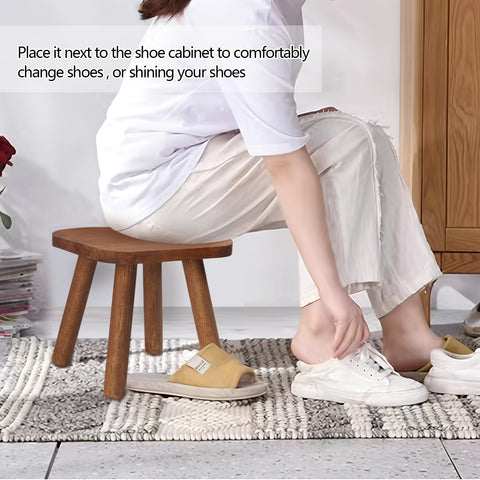 Jurath wooden step stool beside kitchen counter for tasks