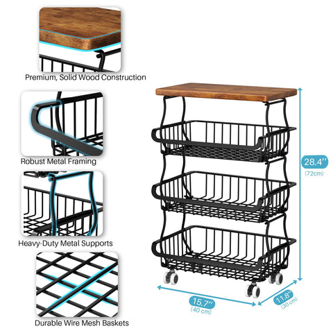 Stackable baskets with detachable tiers for customizable organization with Jusdyrack