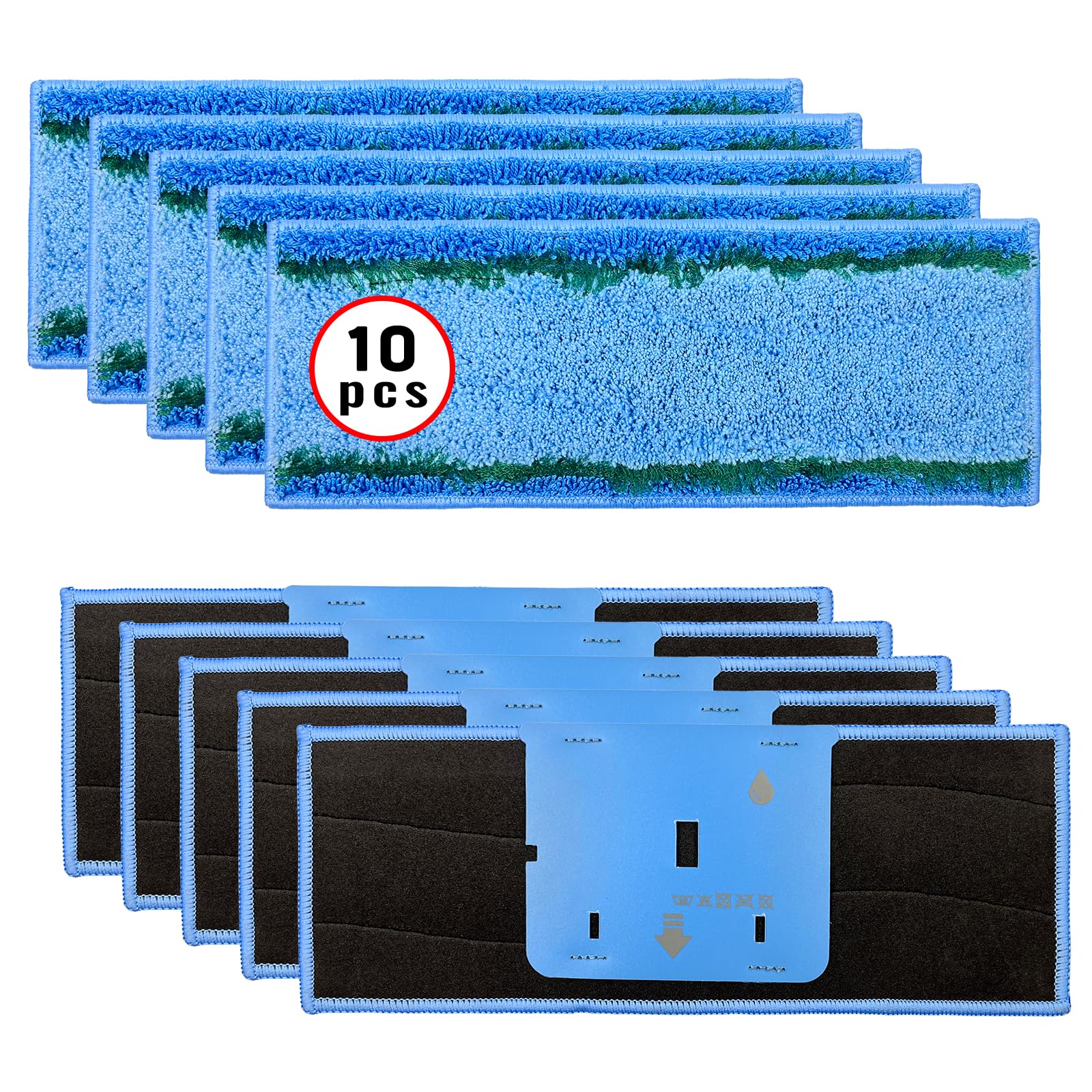 Jusiwow M6 pads compatible with Braava Jet M6 for thorough floor cleaning.