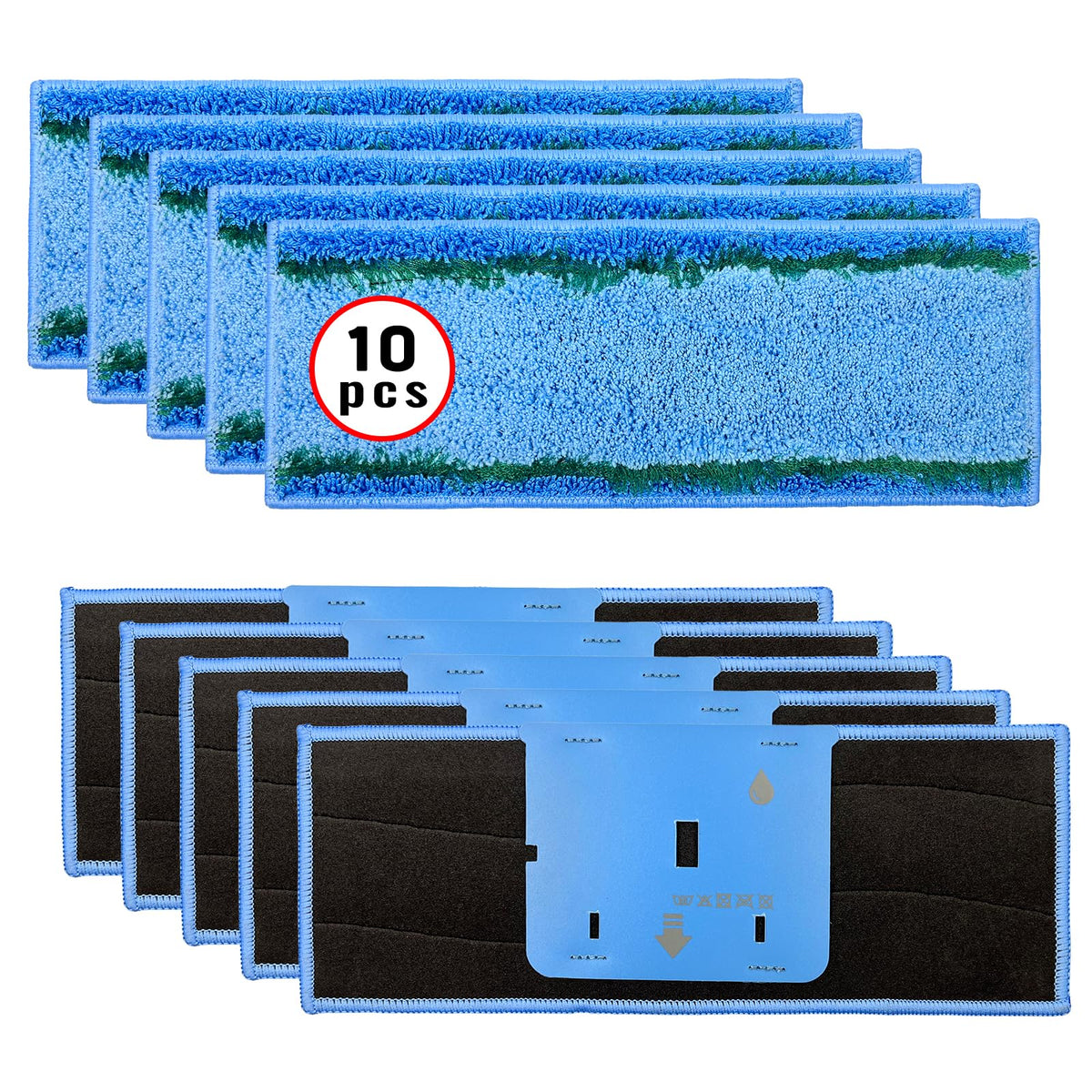 Jusiwow M6 pads compatible with Braava Jet M6 for thorough floor cleaning.