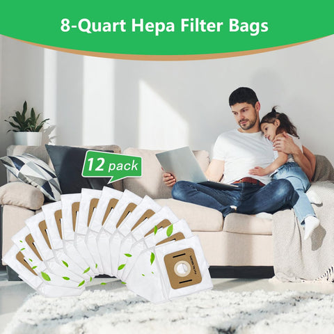Jusiwow VACBP6 bags help keep the vacuum drum clean during use.
