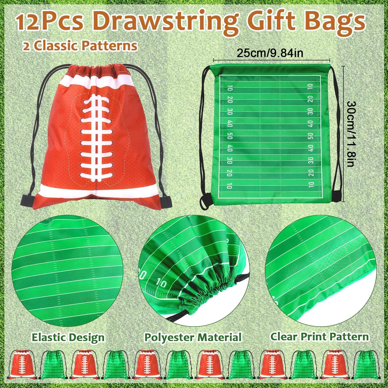 Justforjoyful football slap bracelets set for fun party favors.