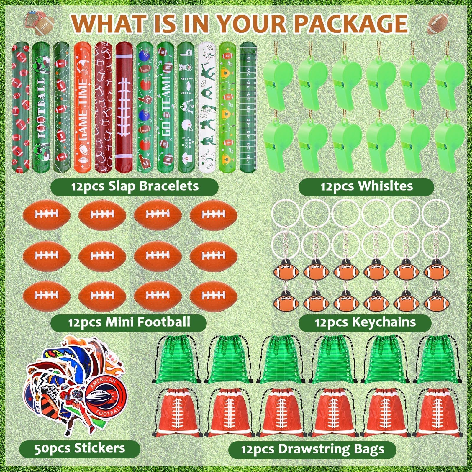 Justforjoyful football whistles close up for interactive party games.