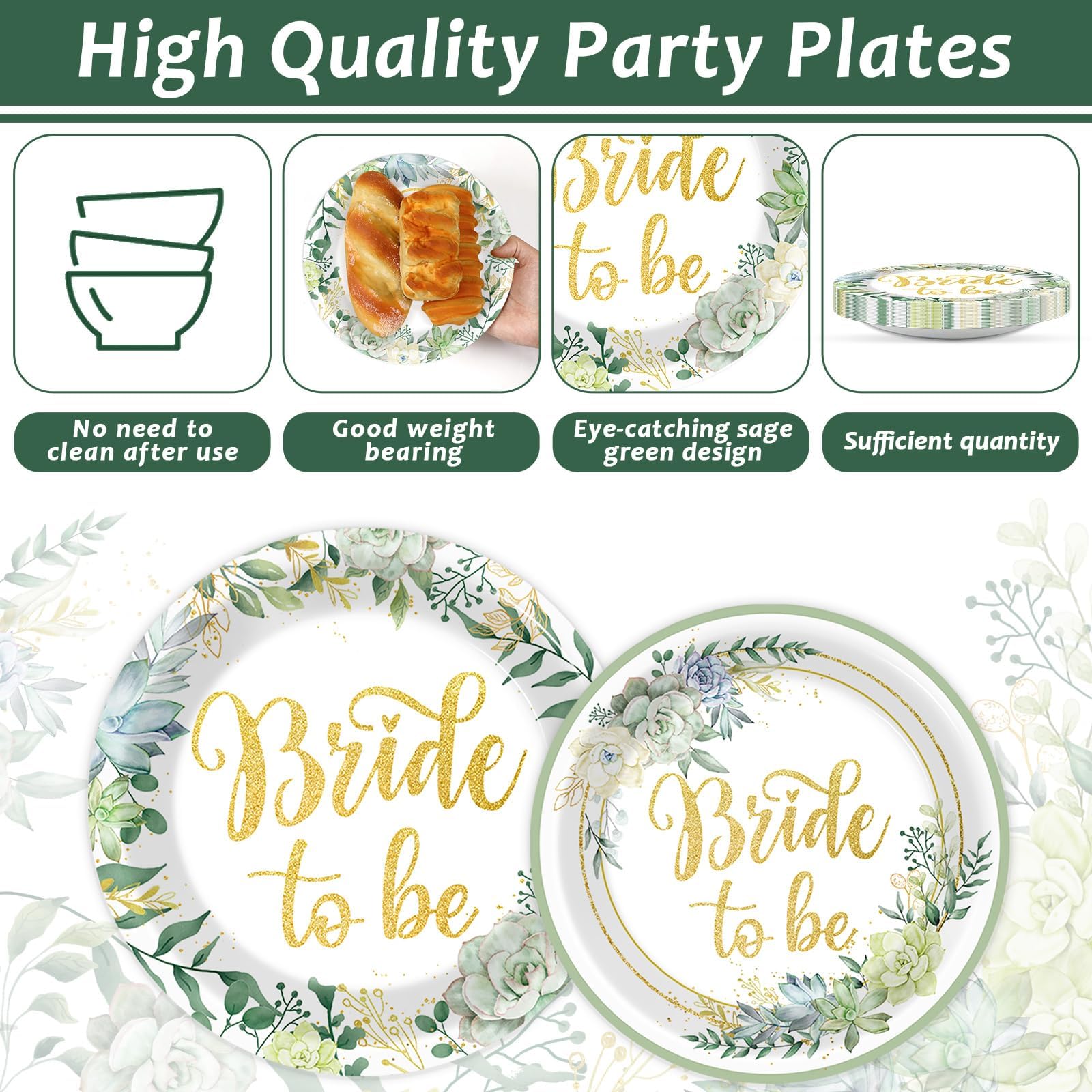 Justforjoyful sage green napkins offer soft texture and sturdy performance.