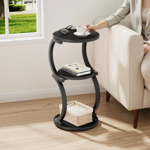JUSTOGO S-shaped design with black metal frame enhances room style.