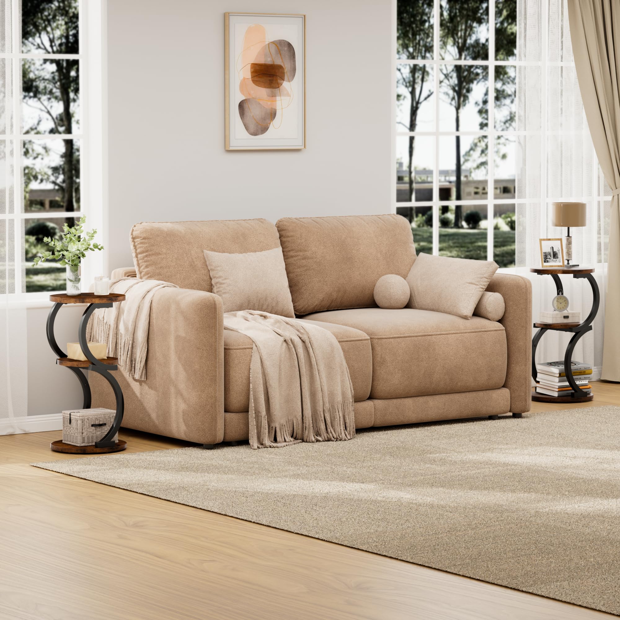 JUSTOGO versatile nightstand or coffee table for small spaces