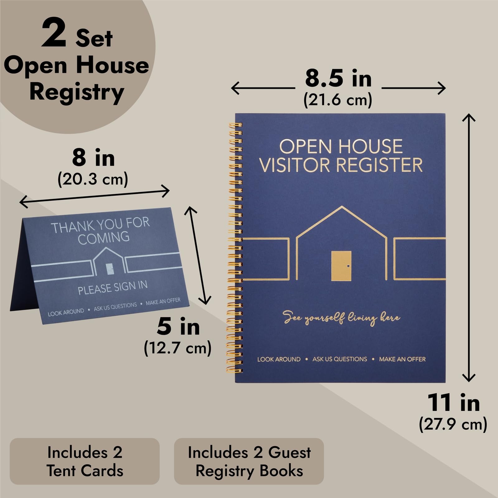 Juvale navy tent card please sign in guides visitors to leave details.