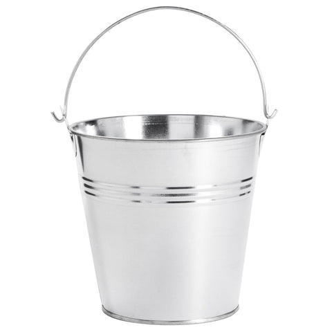 Juvale tin buckets for artificial flowers and craft projects.