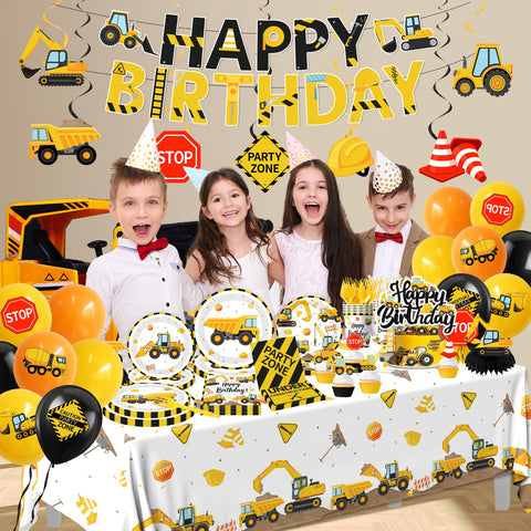 Juweked construction balloons kit creates photo-ready moments.