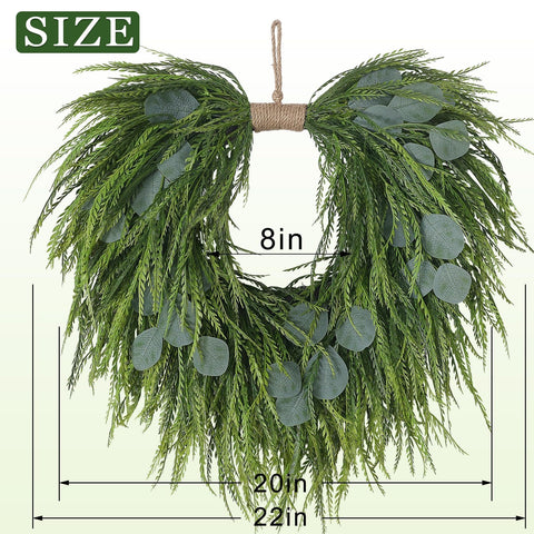Juxdp wreath decorating living room with durable, color-rich greenery