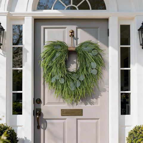 Juxdp wreath with waterproof material suitable for outdoor use