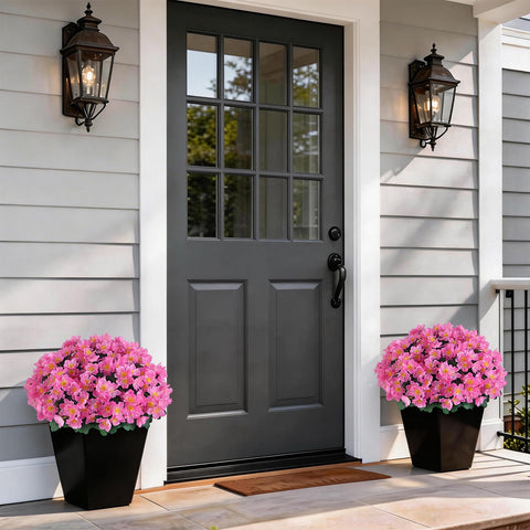 Juxdp camellia topiary ball trees with pots provide stable garden structure.