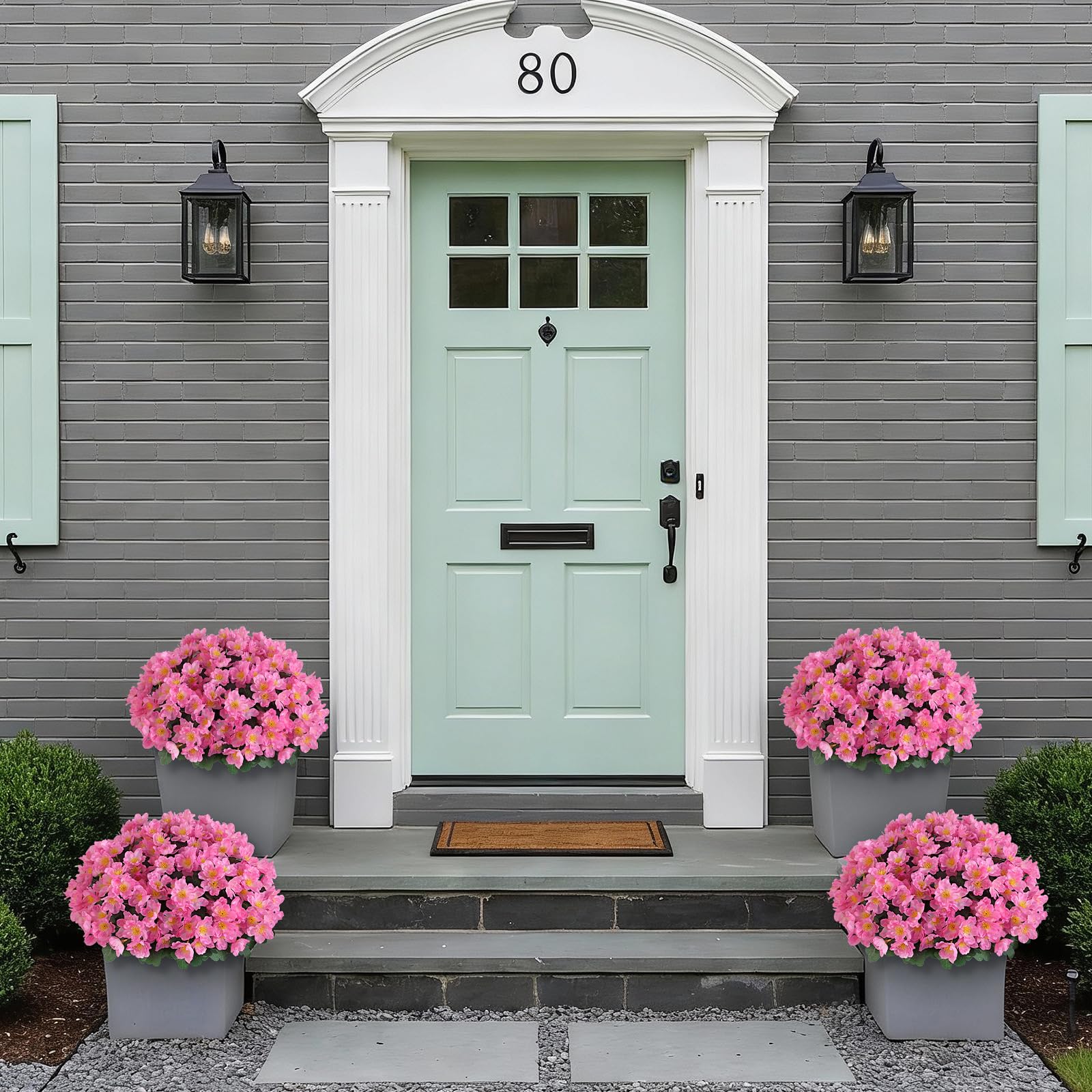 Juxdp camellia topiary ball pair adds premium scenery to farmhouse or garden.