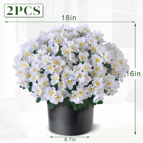 Juxdp camellia topiary potted plant two-piece 16-inch set for patio