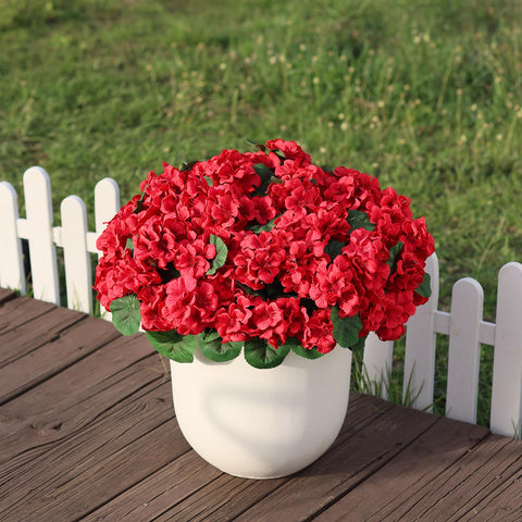Juxdp front porch geranium topiary for curb appeal and easy maintenance.